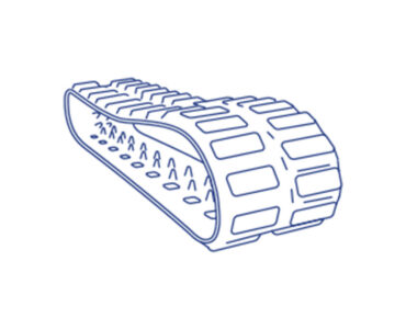RTC00209-WI Rubber Track for Bobcat