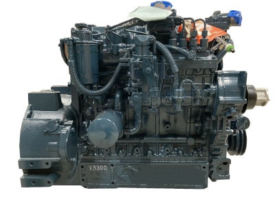 Kubota V3300 Long Block Diesel Engine 3 Min